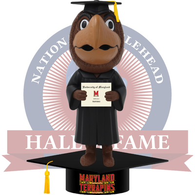 Testudo Maryland Terrapins Mascot Graduation Bobblehead (Presale)