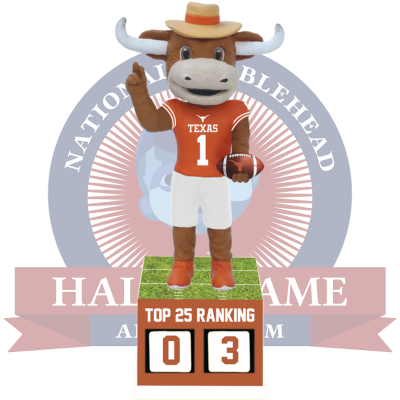 Texas Longhorns Football Top 25 Ranking Tracker Bobblehead (Presale)