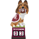 Reveille Texas A&M Aggies Football Top 25 Ranking Tracker Bobblehead (Presale)