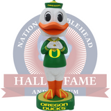 The Oregon Duck Oregon Ducks Mascot Throw The O 12 Inch Bobblehead