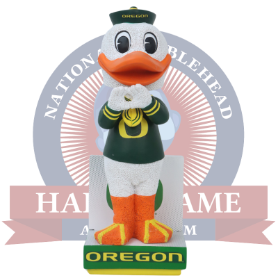 The Oregon Duck Oregon Ducks Mascot "Throw the O" Bobblehead