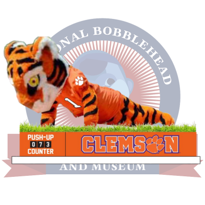 The Tiger Clemson Tigers Mascot Push-Up Counter Bobblehead (Presale)