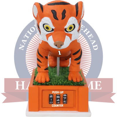 The Tiger Clemson Tigers Mascot Push-Up Counter Bobblehead (Presale)