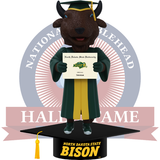 Thundar North Dakota State Bison Mascot Graduation Bobblehead (Presale)
