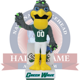 Riptide the Pelican Tulane Green Wave Mascot Bobblehead (Presale)