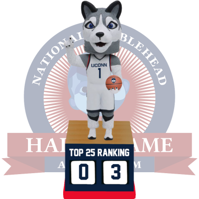 UConn Huskies Basketball Top 25 Ranking Tracker Bobblehead (Presale)