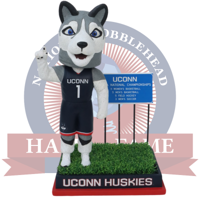 UConn Huskies National Champions Highway Sign Bobblehead