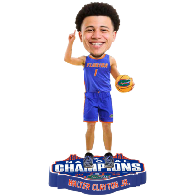 Walter Clayton Jr. Florida Gators 2025 NCAA Men's Basketball National Champions Bobbleheads (Presale)
