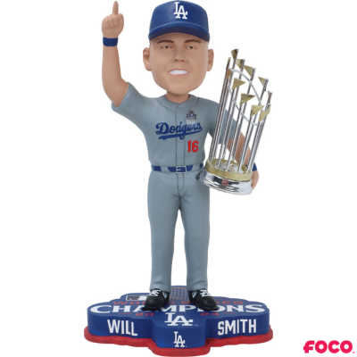 MLB ボブルヘッド 2024 WSトロフィー付き/T・ヘルナンデス Los Angeles Dodgers 2024 World Series Champions Bobbleheads