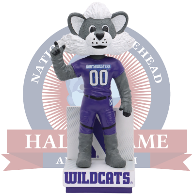 Willie the Wildcat Northwestern Wildcats Mascot Bobblehead