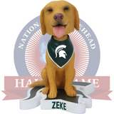 Zeke the WonderDog Michigan State Spartans Live Dog Bobblehead