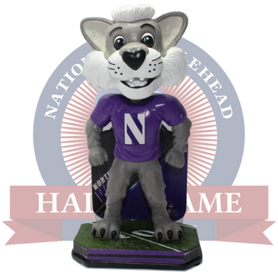 Northwestern Wildcats Willie Mascot Bobblehead - National Bobblehead HOF Store