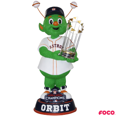 Orbit Houston Astros 2022 World Series Champions 3 ft Mascot Bobblehead Officially Licensed by MLB