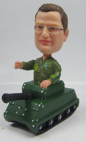 Soldier In Tank Bobblehead - National Bobblehead HOF Store