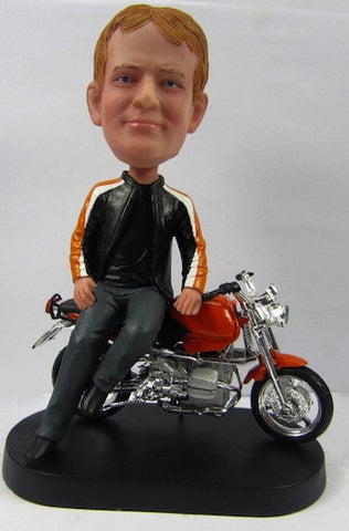 Male Motorcycle Rider Bobblehead - National Bobblehead HOF Store