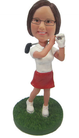 Female Golfer #1 - National Bobblehead HOF Store