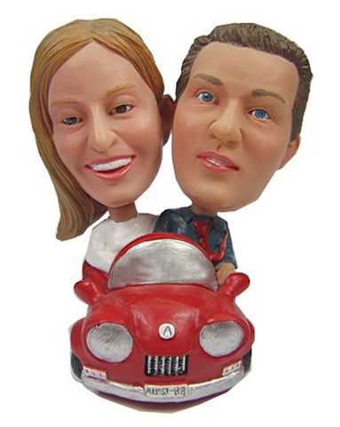 Couple in Car Bobbleheads #3 - National Bobblehead HOF Store