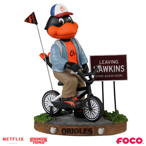 Baltimore Orioles - The Oriole Bird - Mascot on Bike