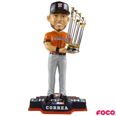 Carlos Correa Houston Astros 2017 World Series Champions Orange Jersey Bobbleheads
