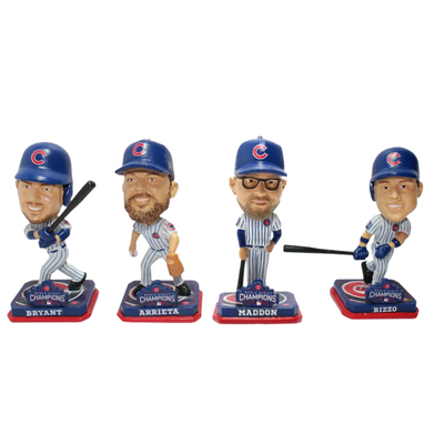Bobble Set Chicago Cubs 2016 World Series Champions Mini Bobblehead Sets ...
