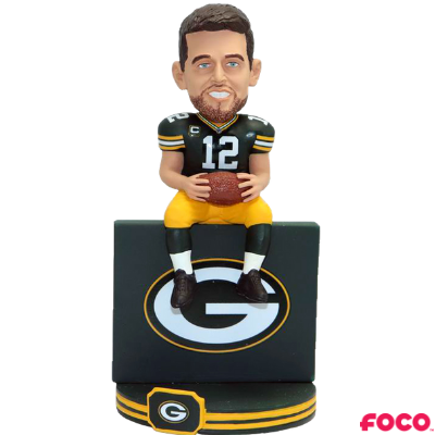 FOCO Aaron Rodgers Green Bay Packers Highlight Series Bobblehead