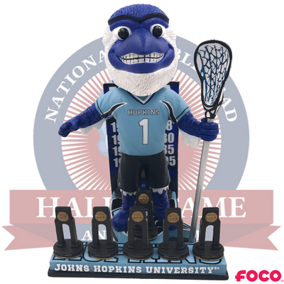 Johns Hopkins Blue Jays NCAA Men's Lacrosse National Champions Bobblehead - National Bobblehead HOF Store