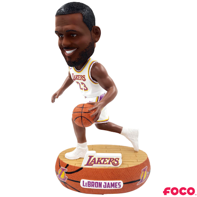 LeBron James Los Angeles Lakers City Jersey Bobblehead NBA
