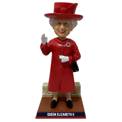 Figurita De Resina De La Reina Isabel II Con Cabeza Bobble – Colección Jubileo De Platino 2022, Decoración Para Coche O Casa, 20x6x6 Cm