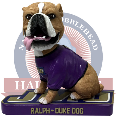 Ralph James Madison Dukes Live Bulldog Bobblehead