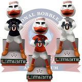 Sebastian the Ibis Miami Hurricanes Fight Song Mascot Bobbleheads