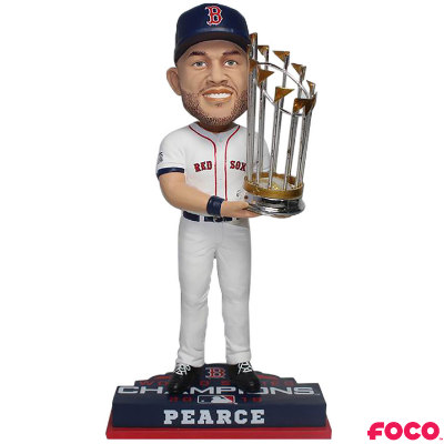 FOCO Steve Pearce 10 inch MVP Red Sox World Series Champions Bobblehead 2018
